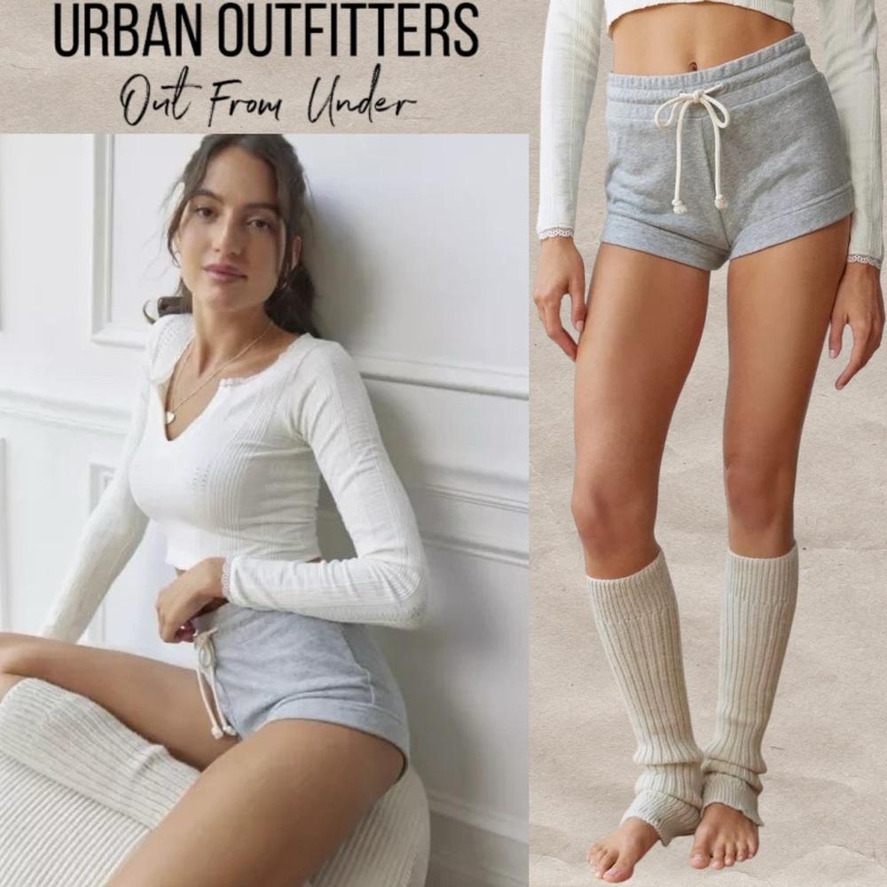 Out From Under by Urban Outfitters Good Days Micro Short Heather Gray SMALL